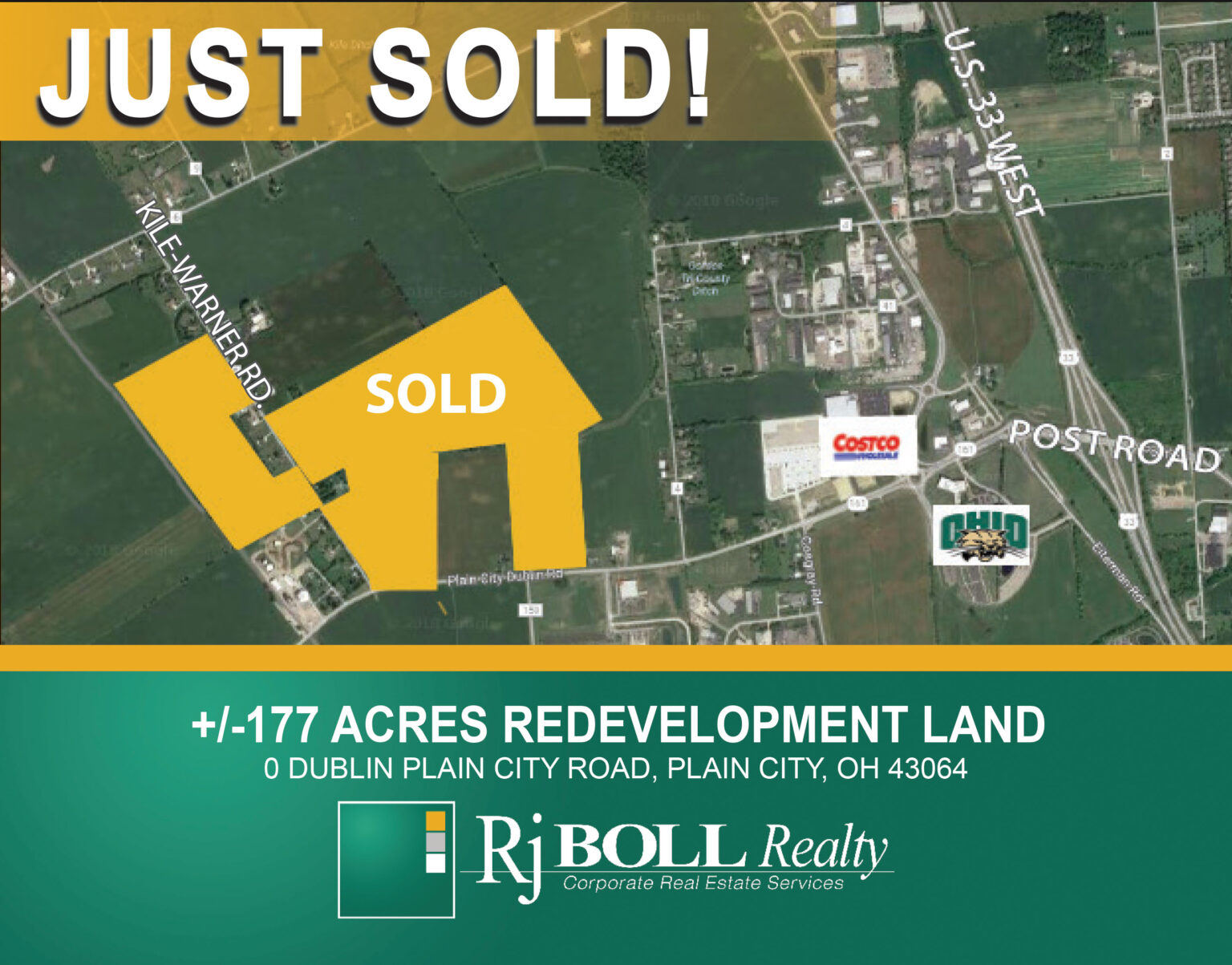 Jake Boll Negotiates Sale of +/177 Acres of Redevelopment Land Near
